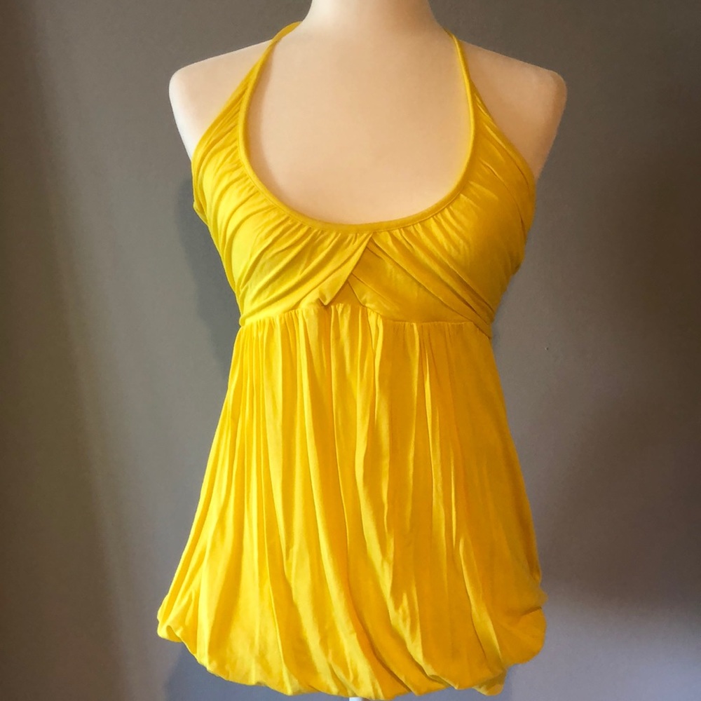 Yellow halter top size small